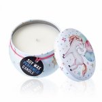 (image for) Art Tin Candle - Assorted Design - Unicorns - Moonstone
