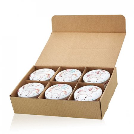 (image for) Art Tin Candle - Assorted Design - Unicorns - Moonstone