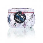 (image for) Art Tin Candle - Assorted Design - Sea life - Rasberry