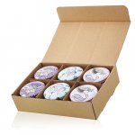 (image for) Art Tin Candle - Assorted Design - Sea life - Rasberry