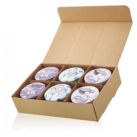 (image for) Art Tin Candle - Assorted Design - Sea life - Rasberry