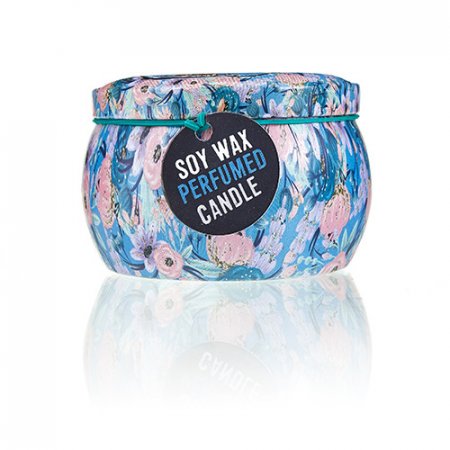 (image for) Art Tin Candle - Assorted Design - Russian Dolls - Dolly Blue