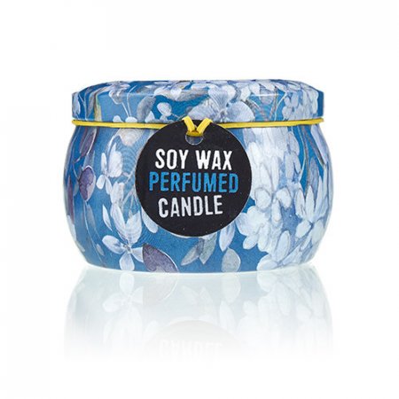 (image for) Art Tin Candle - Assorted Design - Romantic Garden - Tea & Rose