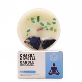 Chakra Crystal Candles - Throat Chakra Chakra Crystal Candles - Throat Chakra