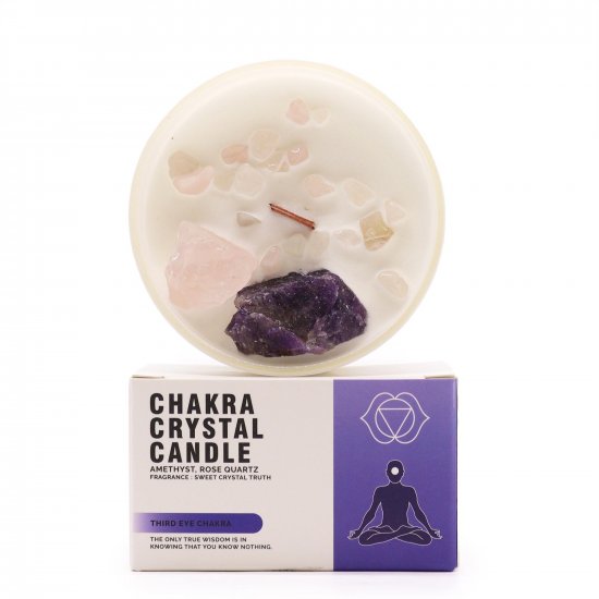 (image for) Chakra Crystal Candles - Third Eye Chakra