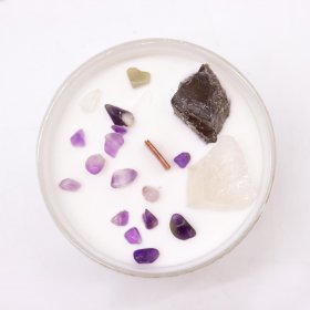 Chakra Crystal Candles - Crown Chakra Chakra Crystal Candles - Crown Chakra