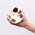 (image for) Large Chakra Crystal Candles - Seven Charkra