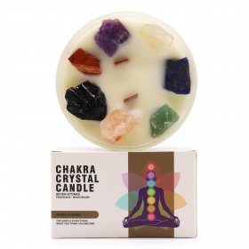 Large Chakra Crystal Candles - Seven Charkra Large Chakra Crystal Candles - Seven Charkra
