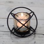 (image for) Centrepiece Iron Votive Candle Holder - 1 Cup Single Ball