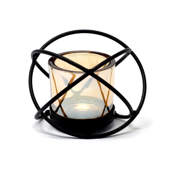 (image for) Centrepiece Iron Votive Candle Holder - 1 Cup Single Ball