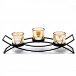 (image for) Centrepiece Iron Votive Candle Holder - 3 Cup Silhouette