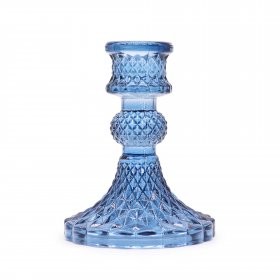 Vintage Dinner Candle Holder - Royal Blue