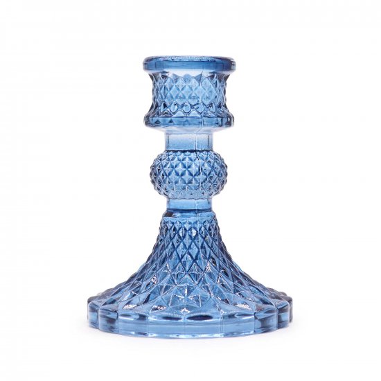 (image for) Vintage Dinner Candle Holder - Royal Blue