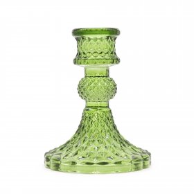 Vintage Dinner Candle Holder - Garden Jade
