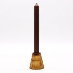 (image for) Flip Dinner Candle / Tealight Holder - Antique Amber