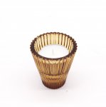(image for) Flip Dinner Candle / Tealight Holder - Antique Amber