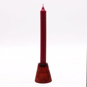 Flip Dinner Candle / Tealight Holder - Vampire Red