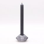 (image for) Flower Flip Dinner Candle / Tealight Holder - Midnight Grey