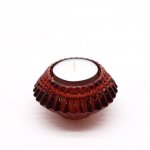 (image for) Flower Flip Dinner Candle / Tealight Holder - Vampire Red