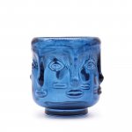 (image for) Buddha Faces Candle Jar - Royal Blue