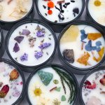 (image for) Hop Hare Crystal Magic Flower Candle - The Lovers