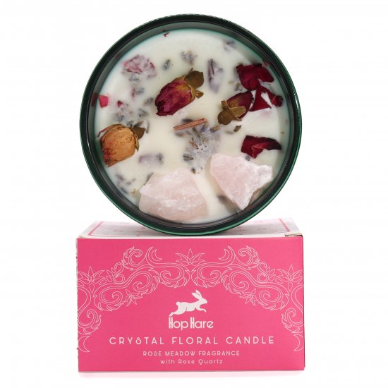 (image for) Hop Hare Crystal Magic Flower Candle - The Lovers