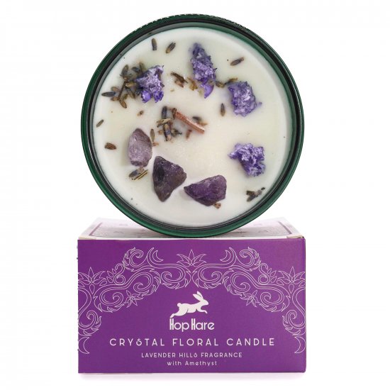 (image for) Hop Hare Crystal Magic Flower Candle - The Moon