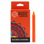 (image for) Manifest Magic Candles (pack of 12) - Orange - Sacred Chakra