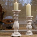 (image for) Classic Candle Stand - Whitewash - Small