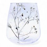 (image for) Natural Floral Glass - Vase Candle Holder - Margarita - (12x11cm)
