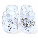 (image for) Natural Floral Glass - Vase Candle Holder - Margarita - (12x11cm)