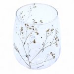 (image for) Natural Floral Glass - Vase Candle Holder - Margarita - (12x11cm)