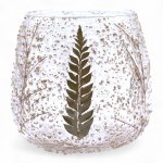 (image for) Natural Floral Glass - Straight Candle Holder - Pino - (10x9cm)