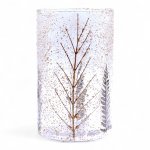 (image for) Natural Floral Glass - Tall Vase Candle Holder - Pino - (19x11cm)
