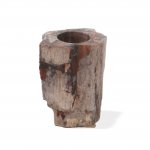 (image for) Petrified Wood Candle Holder - Single Tall