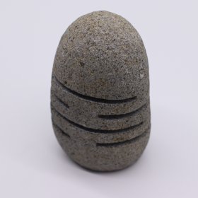 Natural Riverstone Candle Holder - Standing Stone Cut Natural Riverstone Candle Holder - Standing Stone Cut
