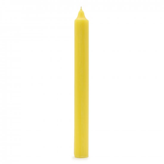 (image for) Solid Colour Dinner Candle Set - Pack of 21 - Rustic Lemon