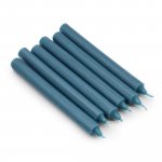 (image for) Solid Colour Dinner Candle Set - Pack of 21 - Rustic Teal