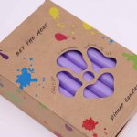 (image for) Solid Colour Dinner Candle Set - Pack of 21 - Rustic Lilac