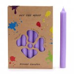 (image for) Solid Colour Dinner Candle Set - Pack of 21 - Rustic Lilac