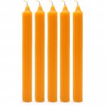 (image for) Solid Colour Dinner Candle Set - Pack of 21 - Rustic Mango