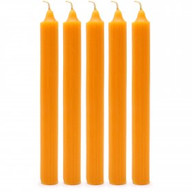 Solid Colour Dinner Candle Set - Pack of 21 - Rustic Mango