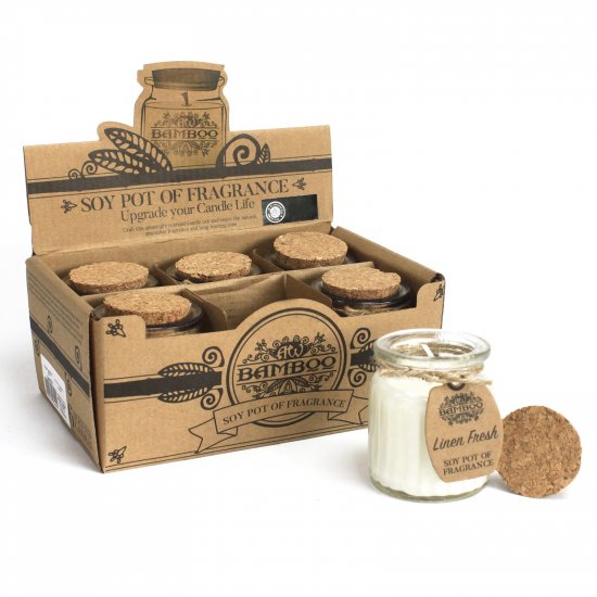(image for) Linen Fresh Soy Pot of Fragrance Candles