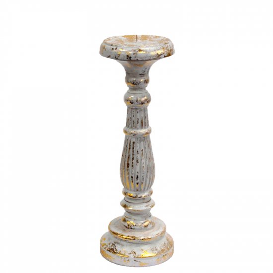 (image for) Medium Candle Stand - White Gold