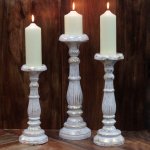 (image for) Small Candle Stand - White Gold