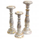 (image for) Small Candle Stand - White Gold