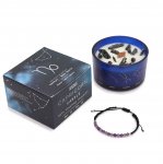 (image for) Zodiac Crystal Candle with Bracelet - Capricorn
