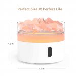 (image for) Himalayan Salt Aroma Diffuser - Night Light - USB-C - Flame Effect ( salt included)