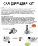 (image for) Car Diffuser Kit - Pewter Yoga Chakra - 30mm