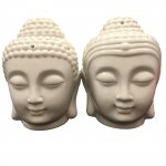 (image for) Buddah Head Oil Burner - White